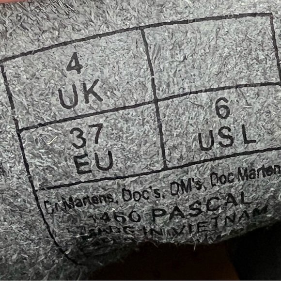 Dr. Marten's 1460 Pascal Virginia Leather Boots L6/EUR37 Zinc Grey $170 - Picture 7 of 10